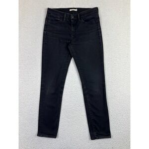 Levis 711 Skinny Jeans Womens 28 Black Proud Mary Studded Inseam 30